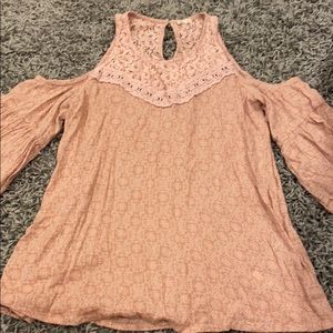 Hollister cold shoulder blouse